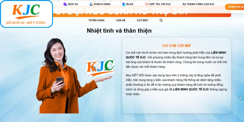Mọi cột mốc KJC đều tuân thủ các triết lý hoạt động